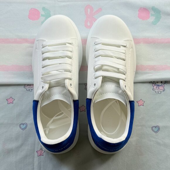 Alexander McQueen Wmns Oversized Sneaker White Ultramarine - Picture 2 of 7